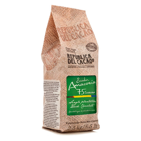 Republica del cacao chocoolate negro amazonia 75% cacao agro gourmet chile