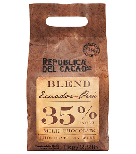 Republica del Cacao - Ecuador + Peru 35% 1 kg.