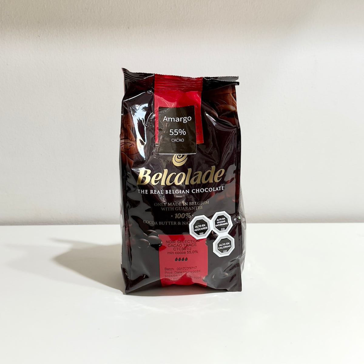 Chocolate Belcolade Semi Amargo 55% Cacao