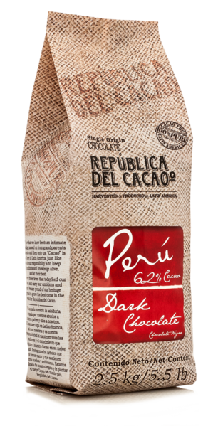 Republica del Cacao Chocolate caoa  Perú 62% 2.5kg