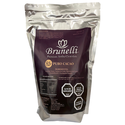 Brunelli - Chocolate 85% cacao 1 kg.