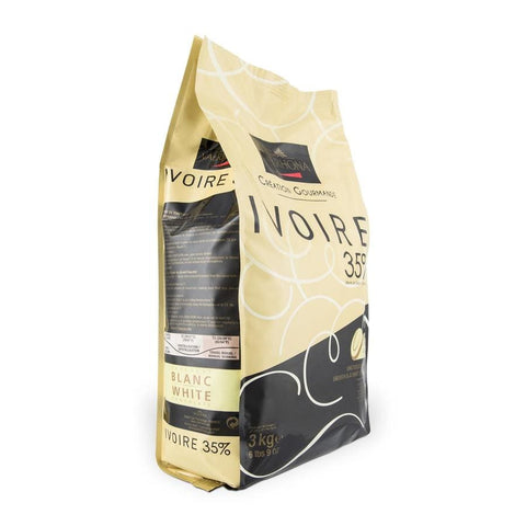 Valrhona Ivoire 35% chocolate blanco - 3kg.