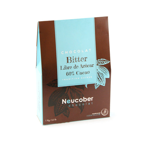 Cobertura Neucober Bitter 60% cacao 1kg.